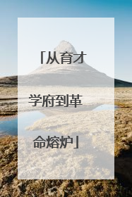 从育才学府到革命熔炉